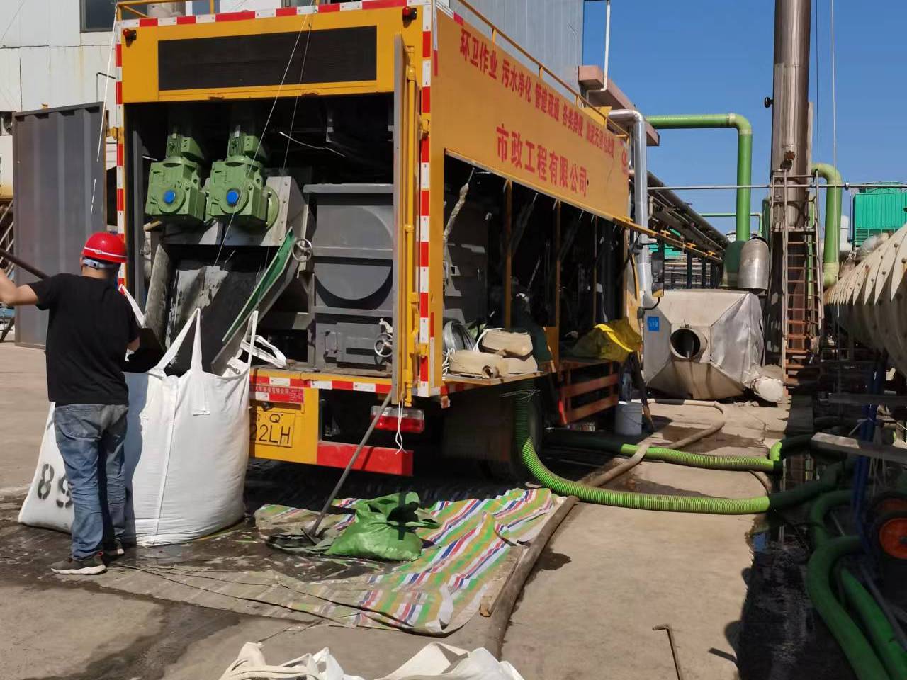 寿光淤泥压干处理